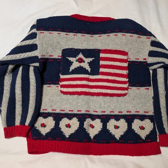 Vintage 1990 Eagles Eye Sweater Americana - RARE - Picture 3 of 5